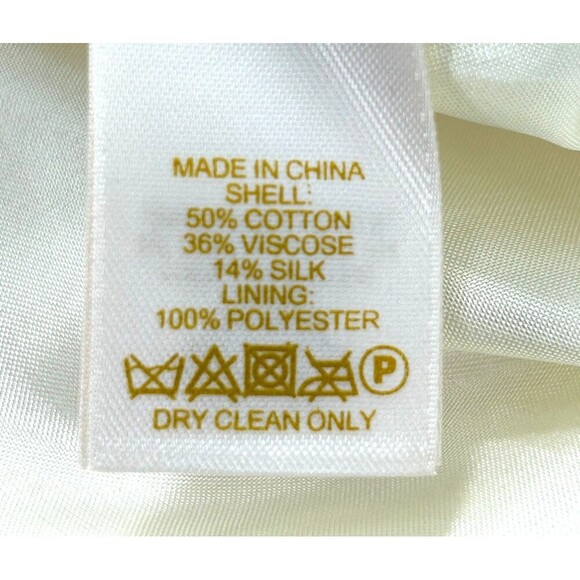 Kate Spade Gayle Fit and Flare Dress Red Cream Size 8 Sleeveless Silk Pleated E4 - Picture 12 of 12